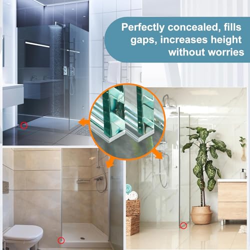 Innconee clear setting blocks for glass shims, 1/8 x 1/4 x 2 inch spacers, 200 pieces