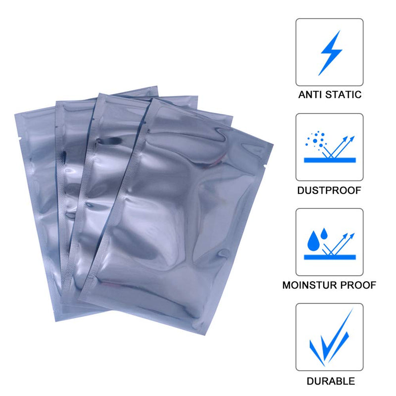 [Australia - AusPower] - 10Pcs Open Top Anti Static Bags 15.75x19.69in Extra Large ESD Shielding Bag 40x50cm with Static-Free Stickers for Computer Electronics 10pcs-15.75x19.69in Open-top 
