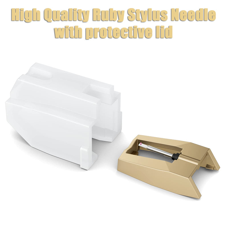[Australia - AusPower] - DIGITNOW Record Player Needle/Golden Needle with 3-Pack of Dimond Stylus Replacement for Turntable, Vinyl Record Player, lp, Phonograph 