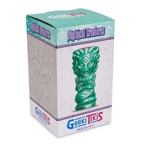 Geeki Tikis Medusa Ceramic Mug | Party Cocktail Tumbler for Liquor and Beverages | Holds 15 Ounces