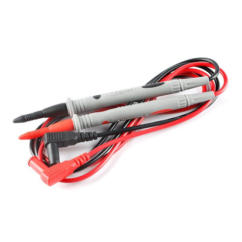 [Australia - AusPower] - 6Pcs Digital Multi Meter Test Probes Leads - Clamp Tester & Needle Point Probes for Multimeter Electronic Test Leads 