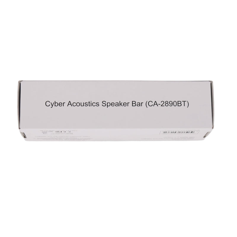 [Australia - AusPower] - Cyber Acoustics USB & Bluetooth Speaker Bar (CA-2890BT) – USB Powered Speaker with Speakerphone for PC and Bluetooth to Simultaneously Connect to Smartphones, Clamps to Monitor, Convenient Controls USB and BT 