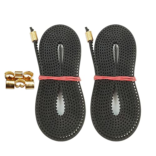 2GT Belt Clamp, Copper Buckle, Durable Wire Cable Connector, 3D Printer Belt Crimps Ends fits for 6mm 3D Printer Belt,20pcs/Pack (Belt Clamp-20pcs) Belt Clamp-20pcs