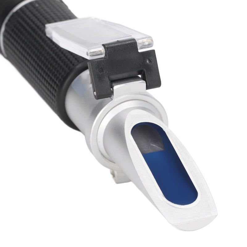 [Australia - AusPower] - Brix Refractometer, Brix Meter Refractometer with ATC, Dual Scale Refractometer Brix 0-32% & Specific Gravity 1.000-1.130, Lab Refractometer for Wine Making, Beer Brewing, Fruit, Sugar Content 