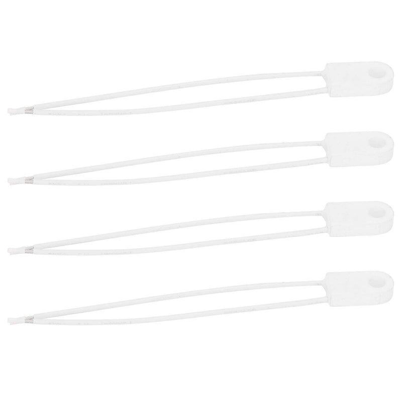 [Australia - AusPower] - 4Pcs Ceramic Thermal Electricity Circuit Overtemperature Protectors 250V 15A 125℃ 