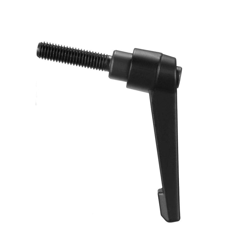 [Australia - AusPower] - uxcell M8 x 32mm Handle Adjustable Clamping Lever Thread Push Button Ratchet Male Threaded Stud Knobs Rotating Screw Handles Bolts with Locking Lever Black 2pcs 