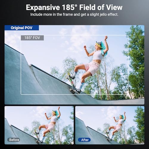 NEEWER Wide Angle Lens Compatible with DJI Osmo Action 6 Only 185°Wide Angle Lens