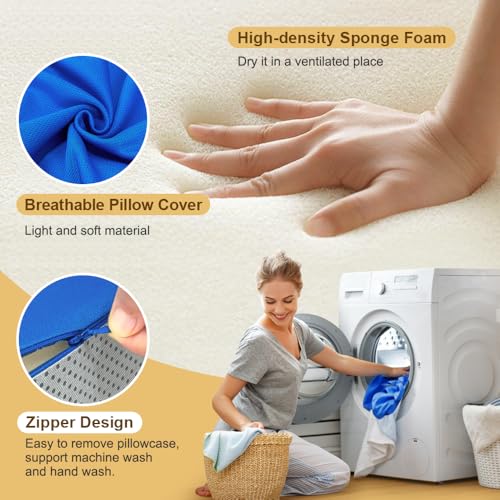 Blanket Lifter for Feet-Sheet Lifters for Foot of Bed Blanket Elevation Wedge Foot Cradle Tent Sleep Support Raiser Supplies Foam Block Toes Pain Leg Knee Ankle Post Surgery Recovery Bule