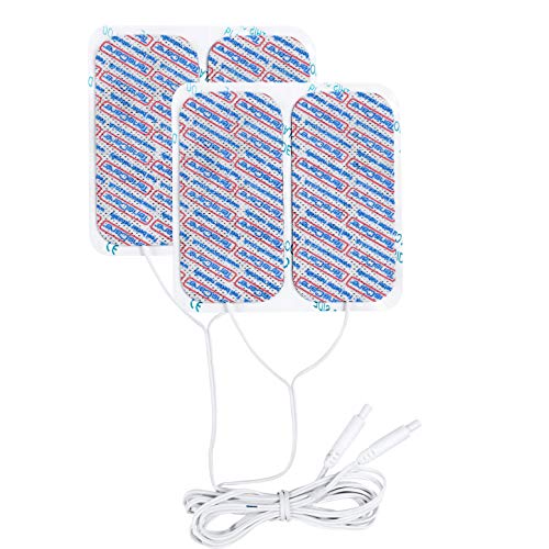 TensCare White | Pack of 4 replacement electrodes 50 x 100 mm for Perfect Mama and Perfect Mama+ Replacement pads for Perfect MamTENS & Mama+