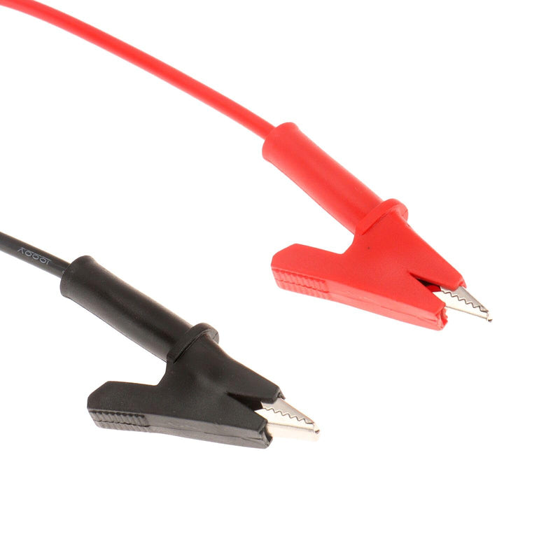 [Australia - AusPower] - 8PCS 4mm Banana Plug to Alligator Clip 15A 1000V Flexible Electrical Test Lead Cable 39.37inch for Electrical Testing 8PCS 