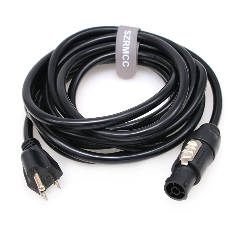 SZRMCC Neutrik Power Cable for Aputure LS 1200d Pro/ LS600d Pro/ 300x / 300d ii/Nova P300c / 600d/ 600x Pro LED Light 16A 250V (3m) 3m