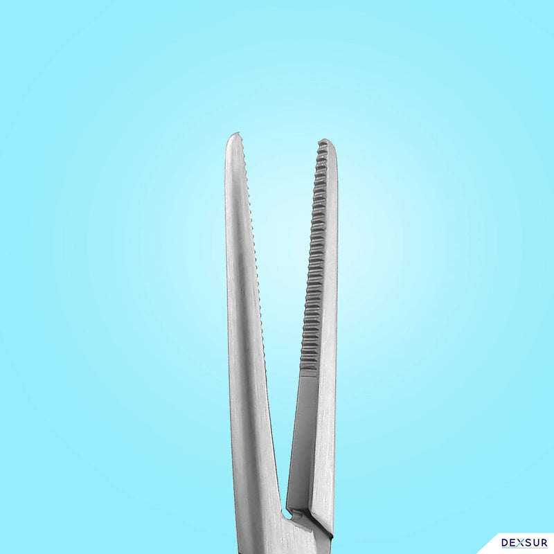 [Australia - AusPower] - Precision Kelly Hemostat Forceps Locking Tweezers Clamp, Silver, 5.5 Inches, Straight Stainless Steel 5.5" 