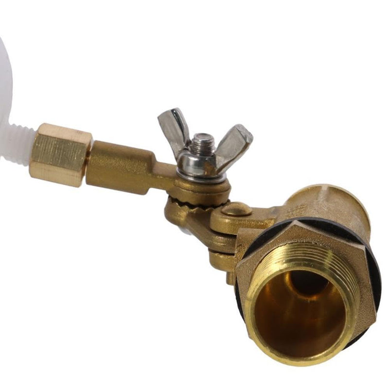 Float Valve 2pcs Adjustable Arm Durable White Float Ball Valve Float Accessories PVC Water Float Valve Water Tank