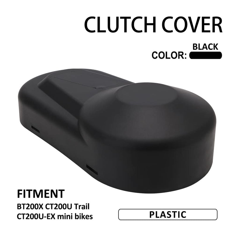 [Australia - AusPower] - Funparts Clutch Cover,Mini Bike Clutch Cover Guard Plastic for CT200U Trial CT200U-EX BT200X Predator 212CC 196CC 200CC Black 