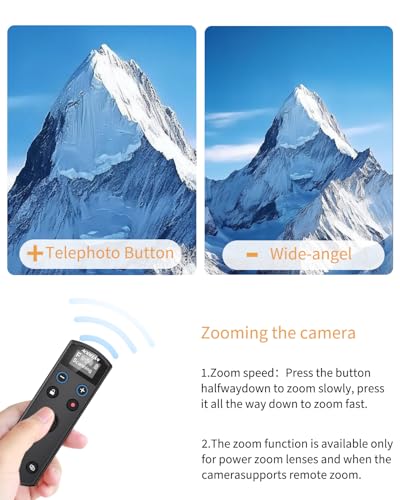 Aodelan for Fujifilm Camera Wireless Rechargeable Remote Control Update Black Remote for Fujifilm