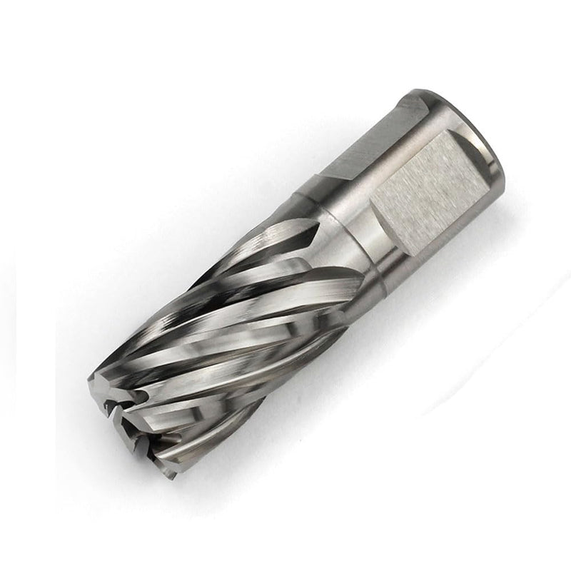 OSCARBIDE 3/4"x1"Annular Cutter,3/4 inch Weldon Shank,3/4 inch Cutting Diameter,1 inch Depth of Cut,2 Flat Mag Drill Bit with Pilot Pin for Magnetic Drill Press,1 Piece