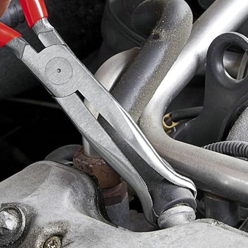 KNIPEX 38 91 200 long nose needle-nose pliers for spark plugs, 200 mm ergonomic tool