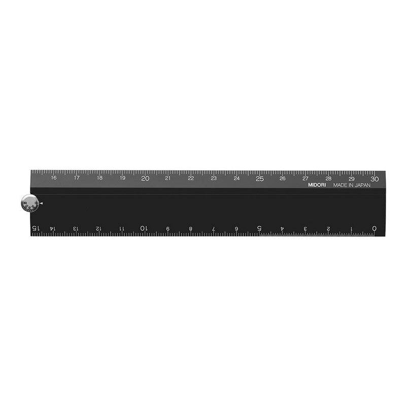 [Australia - AusPower] - Midori Aluminium Ruler - Black 