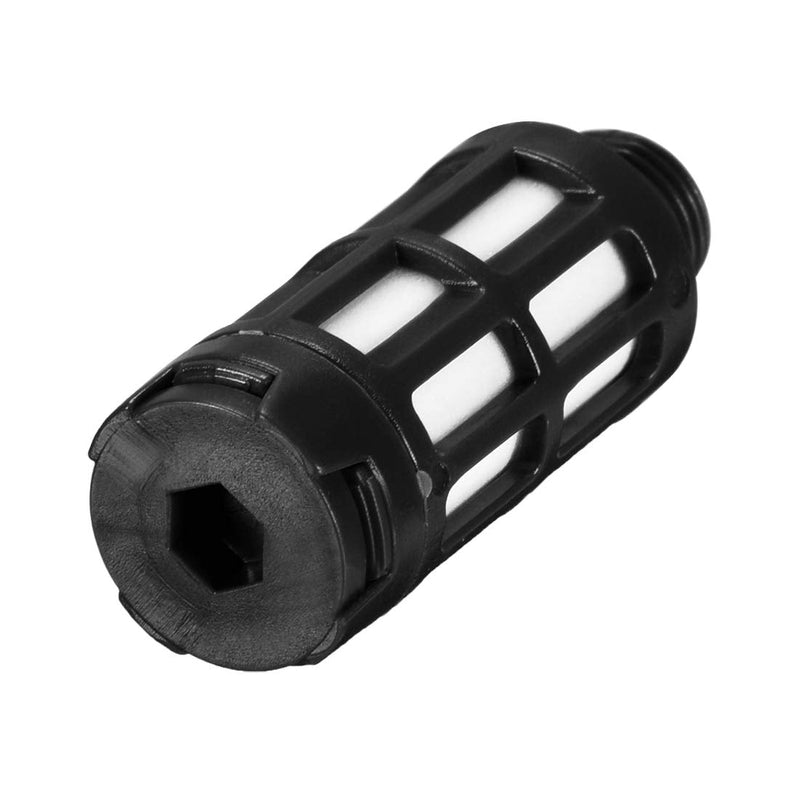 [Australia - AusPower] - uxcell Plastic Pneumatic Muffler Exhaust Pneumatic Air Line Flow Control Muffler G1/8 Black 5pcs 