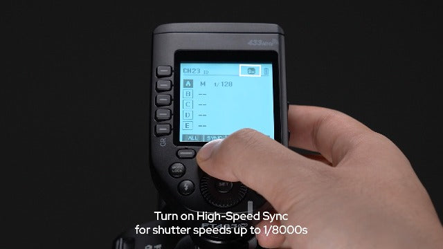 Godox FT433-S TTL Wireless Flash Trigger for Sony Camera, 433MHz 2 in 1 Flash Transmitter 32 Channels with Reciever 1/8000s HSS TTL TCM Function for Godox AD200Pro II AD600Pro II AD600BM II (FT433-S)