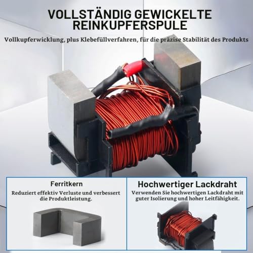 Split Cores PZCT-02 Small Current Transformer | Precise current sensor, snap-joint structure coil sensor; mini split base current transformer, compact; for 100 A amp energy meters