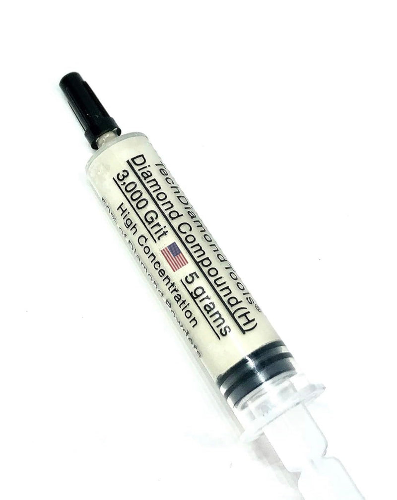 TechDiamondTools Diamond Polishing Paste 3000 Grit Mesh 3-6 Micron for Fine Polishing 5 Grams with High (H) 50% Concentration of Damond Powder