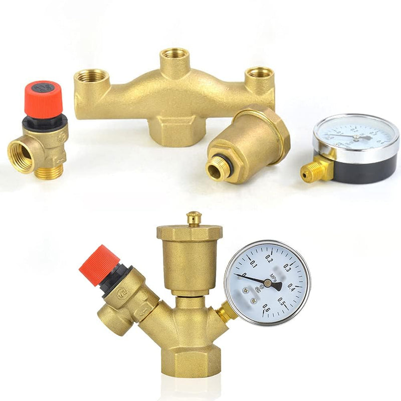 [Australia - AusPower] - Joywayus Brass Automatic Float Valve Kit 1/4"NPT Air Bleeder Release Vent Valve Pipe Fitting Connector Adapter 