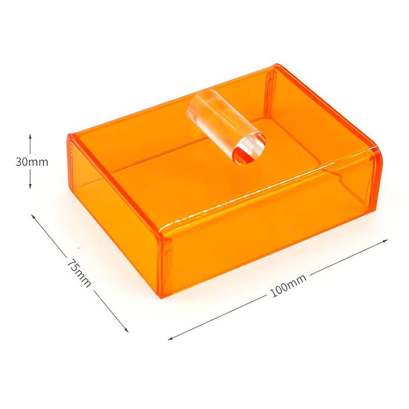 [Australia - AusPower] - Dental Curing Light Protector Box Dental Ultraviolet Cover Orange (Small) Small 