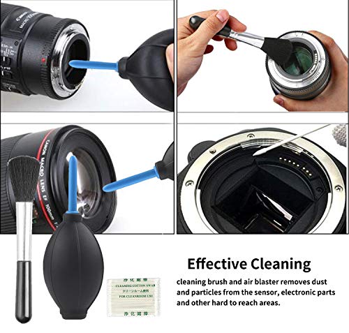 Professional DSLR Camera Cleaning Kit with APS-C Cleaning Swabs, Microfiber Cloths, Camera Cleaning Pen, for Camera Lens, Optical Lens and Digital SLR Cameras. pink