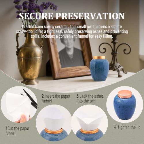 Small Cremation Urn for Human Ashes Keepsake