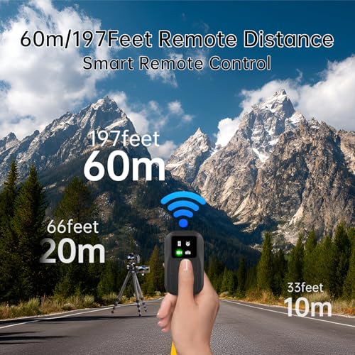 Suptig Wireless Remote Control for GoPro Hero 13/12/11/10/9/8 Black, Gopro Mission, Max, Max2, Phone, Built-in Rechargeable Battery