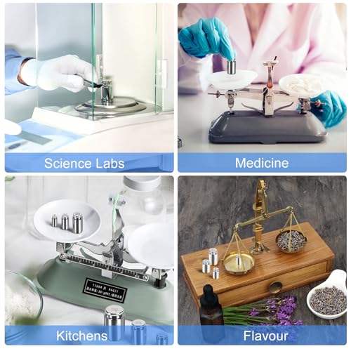 QP Calibration Weights, 200 Gram OIML Class M1 High Precision Scale Weights, Stainless Steel Gram Weights, Chrome Finish, Scale Calibration Weights for Digital Scale, Kitchen Scale, Pocket Scale 200g