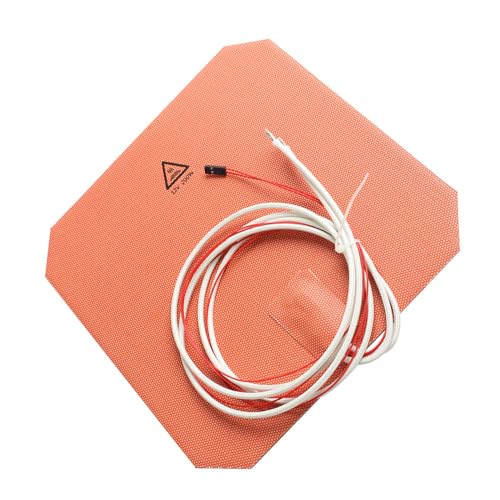 Sarini 3D Printer Accessory 12V 200W Silicone Heated Pad 220x220mm Heater Bed Mat Built-in NTC100K Thermistor For Anycubic Mega