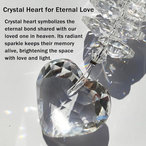 Memorial Mini Urn Suncatcher Keepsake, Sympathy Grief Gifts Tiny Ashes Jar
