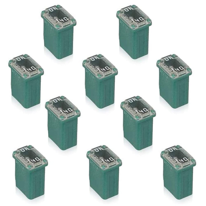 [Australia - AusPower] - 50 Pack Automotive MCASE Mini Box Shaped Cartridge Fuse Kit for Cars, Trucks, and SUVs(15a 20a 25a 30a 40a Each 10 Pcs) 