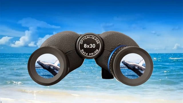 8x30 Binoculars for Adults & Kids with Tripod & Phone Adapter Black With Accessories