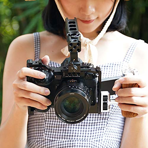 NICEYRIG Cage for Panasonic Lumix G9/GH5II/GH5/GH5S, with NATO Rail Cold Shoe - 349