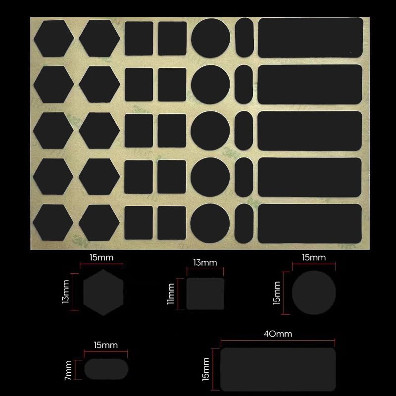 Anti Slip Grip Tape Universal Kit Pre-Cut Universal grip tape ultra-thin Pre-Laminated Sweat Absorbing High Performance Universal Mouse Grip Tape Ultra-Thin 0.5mm Anti-slip grip tape for gaming mouse