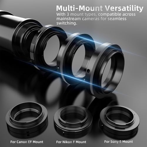 420-800mm f/8.3 Manual Zoom Lens, Moon/Wildlife Dark