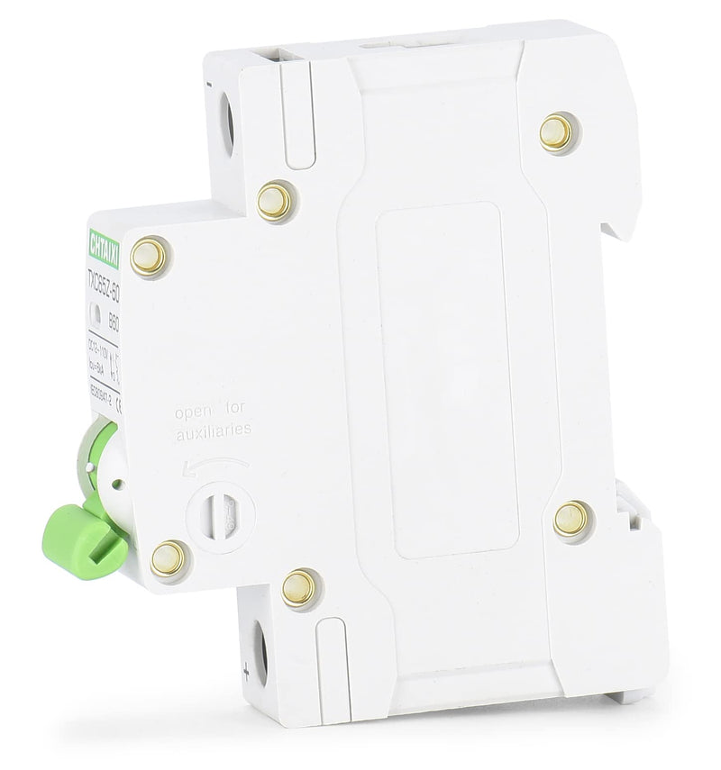 [Australia - AusPower] - 12V-110V DC Miniature Circuit Breaker, 60 Amp 1 Pole Battery Breaker Protector for Solar PV System and RV, Thermal Magnetic Trip, DIN-Rail/Surface Mount, Chtaixi DC Disconnect Switch B60 60 A 