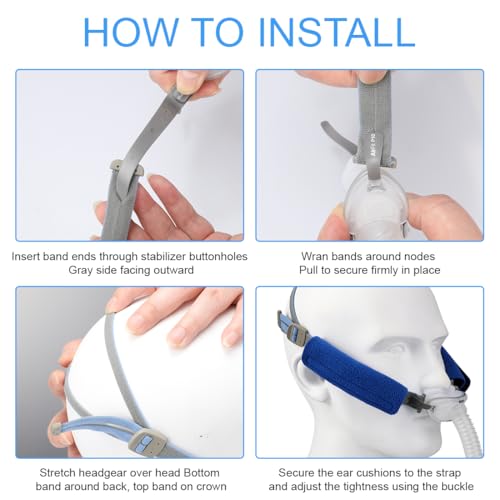 CPAP Mask Headband Compatible with Airfit P10 N30 Headband with Belt Covers CPAP Accessories