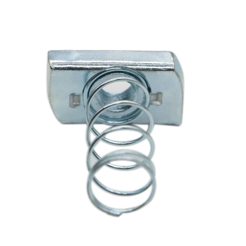 [Australia - AusPower] - Strut Channel Nuts, 3/8-16 Spring Channel Nuts with Zinc Electroplate Finish, Long Spring Nuts Great for Use with Strut Channel (10 Pack) Standard Spring 