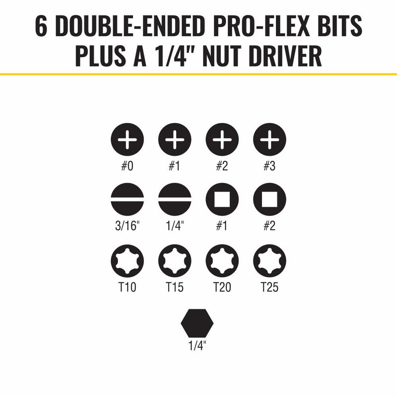 [Australia - AusPower] - 13"-1 Ratcheting Impact Rated Screwdriver Impact Rated Bits 
