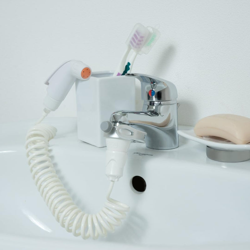 Portable Bidet HELLO BIDET TRAVEL, Handheld Bidet Sprayer for Intimate Hygiene at Home and on the Go, It Connects Directly to The Faucet, Travel Adapter Handheld Shower, Travel Bidet, Italian Product
