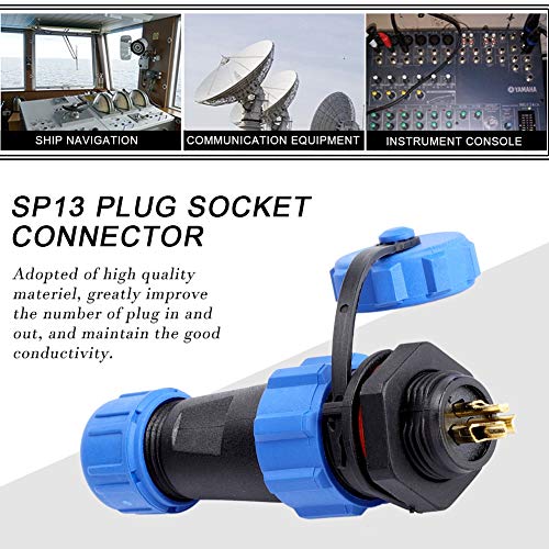 Aviation Plug IP67 SP13 Waterproof Aviation Connector 3 Pin