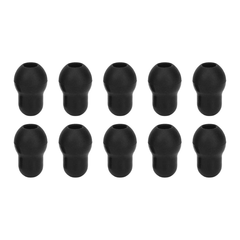 [Australia - AusPower] - 10 Soft Silicone Stethoscope Ear Tips, Mushroom Shape, Replacement Earplugs with 2.5mm Hole Size for 5mm Ear Hooks 