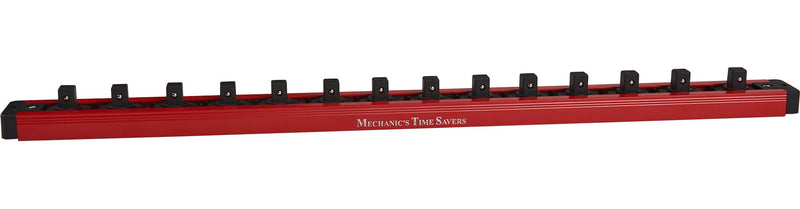 Mechanic's Time Savers Lock-A-Socket Tool Organizer: Magnetic Locking Socket Rack, 3/8" Drive Sockets Red (Pack of 1)