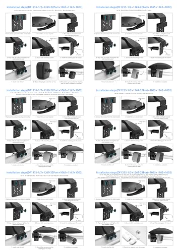 HOLACA Universal Gutter Mount and Sun Rain Shade Cover for All Outdoor Security Camera with 1/4 Screw, Shield Compatible with Ring, Blink, Google Nest, Eufy, Arlo, WYZE, Tapo (Security Camara) Security Camara