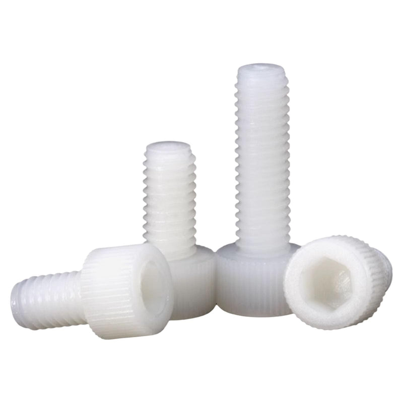 [Australia - AusPower] - Nylon PA66 M3 M4 M5 Plastic White Metric Hex Socket Head Cap Screws Set Assortment Hardware Kit Pack of 470PCS in Plastic Storage Box (Electronics Repair DIY) M3-M5 