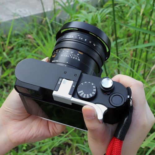 Haoge Metal Lens Hood Shade for Leica Q3 Q3 43 Q2 Q-P QP q Typ 116 Typ116 Camera Black LH-LQOB Black Round for Q/Q-P/Q2/Q3/Q3-43